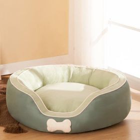 Deluxe Cozy Pet Sofa Bed: Winter Warmth For Your Furry Friend (Color: Green, size: Xl)