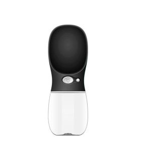 Portable Pet Water Bottle (Color: Black, Style: 350ML)